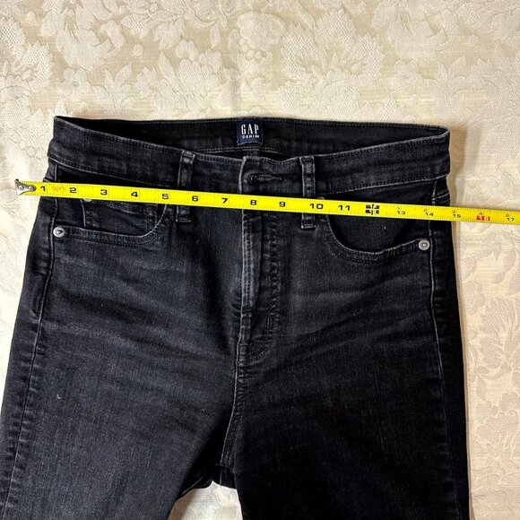 GAP 1969 True Skinny Jeans – Size 8 / 29R – Black Wash - Picture 7 of 9
